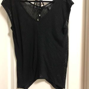Whitehouse Blackmarket- Sheer stripped top. Small